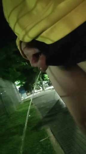 Pee outdoors!