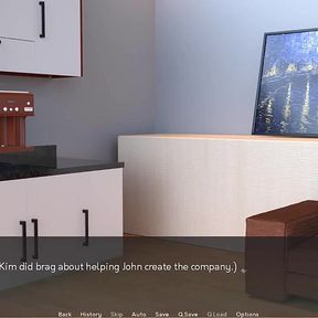 Pantyhoes: big boss fucking and talking with his employees in his office ep 4