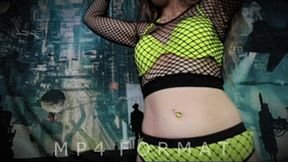 Freaky Neon Belly Tease (HD) MP4