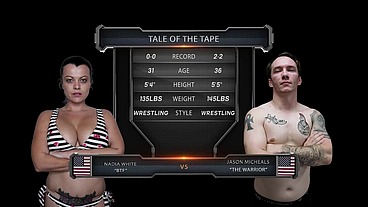 Nadia White vs Jason Michaels Mixed Wrestling
