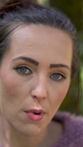 Close up Outdoor Smoking - Petite Brunette