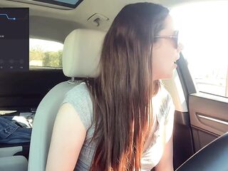 Cumming embarassingly Hard in a Starbucks Drive Thru (lush Control Part two)