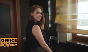 Intimate Office Encounter with the Stunning Sata Jones - A POV Experience