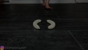 Smashing Bananas With My Feet