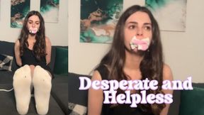 Gagged and Ready: Helpless Girl Begging for Release