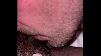 Interracial, white guy licks fat black pussy, wet female orgasm