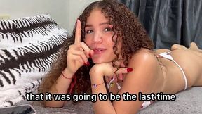 Step-sister’s slutty ass grinds on my cock while our parents are out—no fucks given!