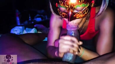 African Goddess rides DADDY Reverse Cowgirl tears through tight pussy