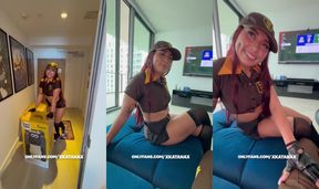 Unexpected Surprise from the Delivery Girl: A Wild Encounter!