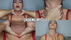 Giving myself a throat squeeze - OnlyVanessa