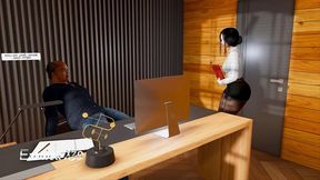 secretary offers a pussy in the office