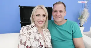 Blonde Bitch Fucks and Gets Creampied While Friend Watches