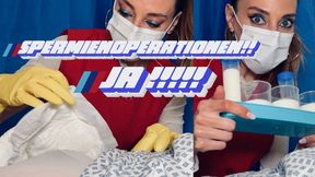 Spermienoperationen mit Gummihandschuhen (MOV 4K)