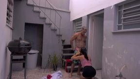 i hooked up with my neighbor; the pleasure was so overwhelming that i drank his cum – lina nakamura and oscar luz