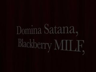 Part 1:- Female-dom Satana & Blackberry mother I'd like to fuck Takes Sub Sexy Massage in the Dungeon for the 1st Time.
