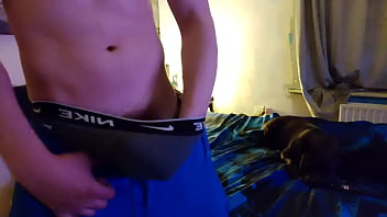 Wanking In Nike Briefs Lacoste Tracksuit