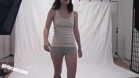 Jenin's first real nude shoot - BTS