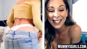 Cherie DeVille pleases stepdaughter with intimate touch