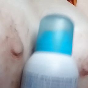 Deodorant between breasts