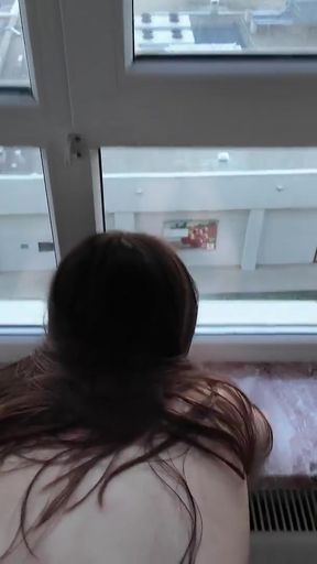 Stunning moment from &quot;Everyone saw through the window how I fuck my stepsister&quot;