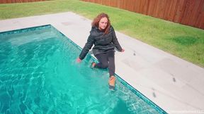 Tiffany's Swim in a Winter Outfit