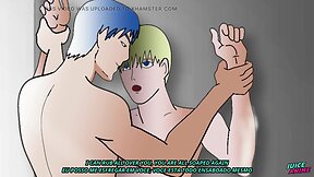 My str8 friend gives me a hand in the shower - yaoi bl gay hentai anime