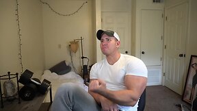 Intense solo session: hotmuscles6t9 shows off his insanely ripped physique solo muscleworship