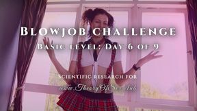 Blowjob challenge. Day 6 of 9, basic level. Theory of Sex CLUB.