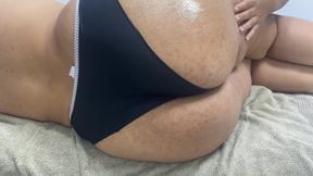 Her Black Thong Doesn't Fit in That Big Ass