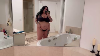 Fat Big Titty Goth GF Teases You With Her Huge Tits And Begs for Your Cum