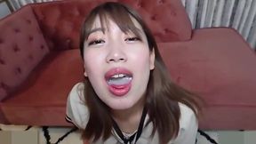 Japanese MILF slurps cum in uncensored vid
