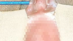 No audio. It's been a while since a needle was inserted through the clitoris.