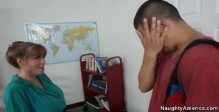 Teacher Darla Crane fucking in the classroom with her tits