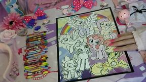 XxHayleemarieXX Coloring ASMR and Mouth sounds! ASMR Relax! ^ ^