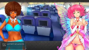 Morticias Hot Airplane Adventures with Curvy Flight Attendant Monsters in Huniepop 2