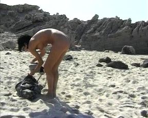 A Hot German Chick Gets Double Penetrated on the Beach