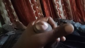 Handjob very huge load of cum in my hand