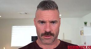 Latina gives a hot handjob to an alpha male