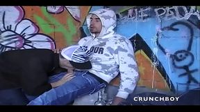 77 FRENCH PORN Straight homeless fucked by blond twink