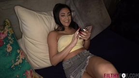 Slutty Step-sister Finds My Porn and Wants to Gives Me Some Tips