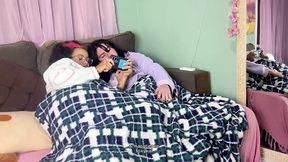 my gassy girlfriend farting and dutch oven real reactions security cam