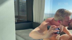 Logan Stevens - Fucking Brock Banks In His Hotel Window
