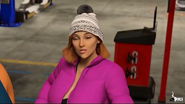Busty Mrs  Keagan offers up her big ass for a free car service before Christmas