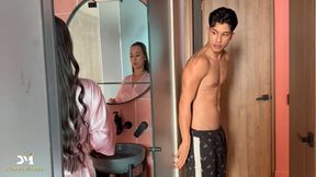 My stepbrother&amp;#039;s girlfriend gets a lot of cock when we&amp;#039;re left alone - Danner Mendez &amp; Daniela Andrea