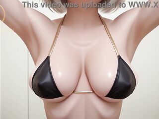 Sexy GILF Oral sex In A Changing Room - POV AI