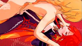 Mavuika'_s Hot Pussy needs something wet to cool it down - Genshin Impact