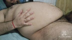 Fat Guy Masturbating