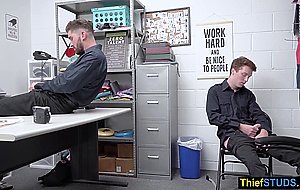 LP officer spending a boring day on a big cock at work