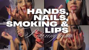 Soft Hands ASMR: Gentle Nails Lipgloss Kisses Smoking Relaxation POV
