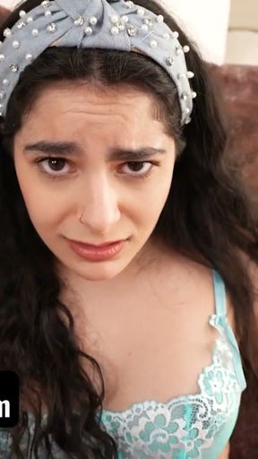 Angel Lost A Bet With Her Stepbro &amp; Now Has To Wear A Remote Control Vibrator That Makes Her Cum   Clip 2